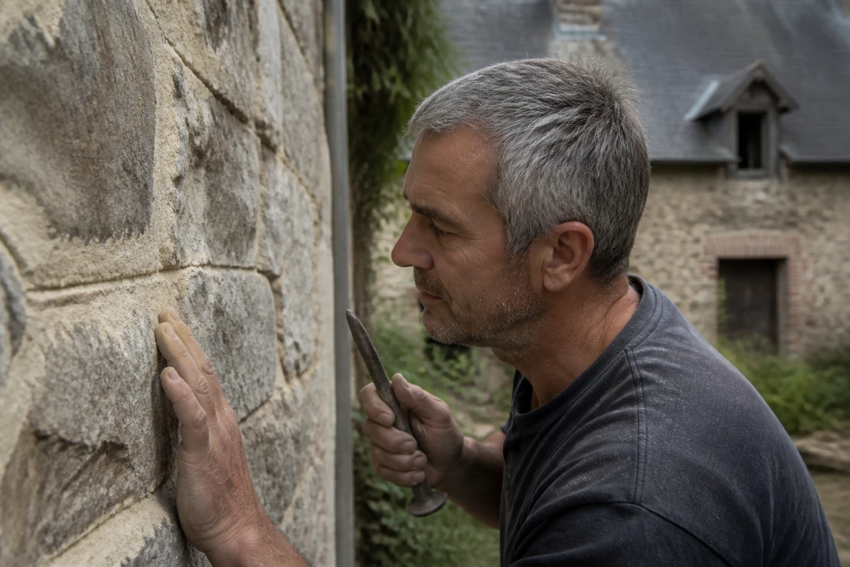 Rénovation joints de pierre Châteauneuf-d'Ille-et-Vilaine